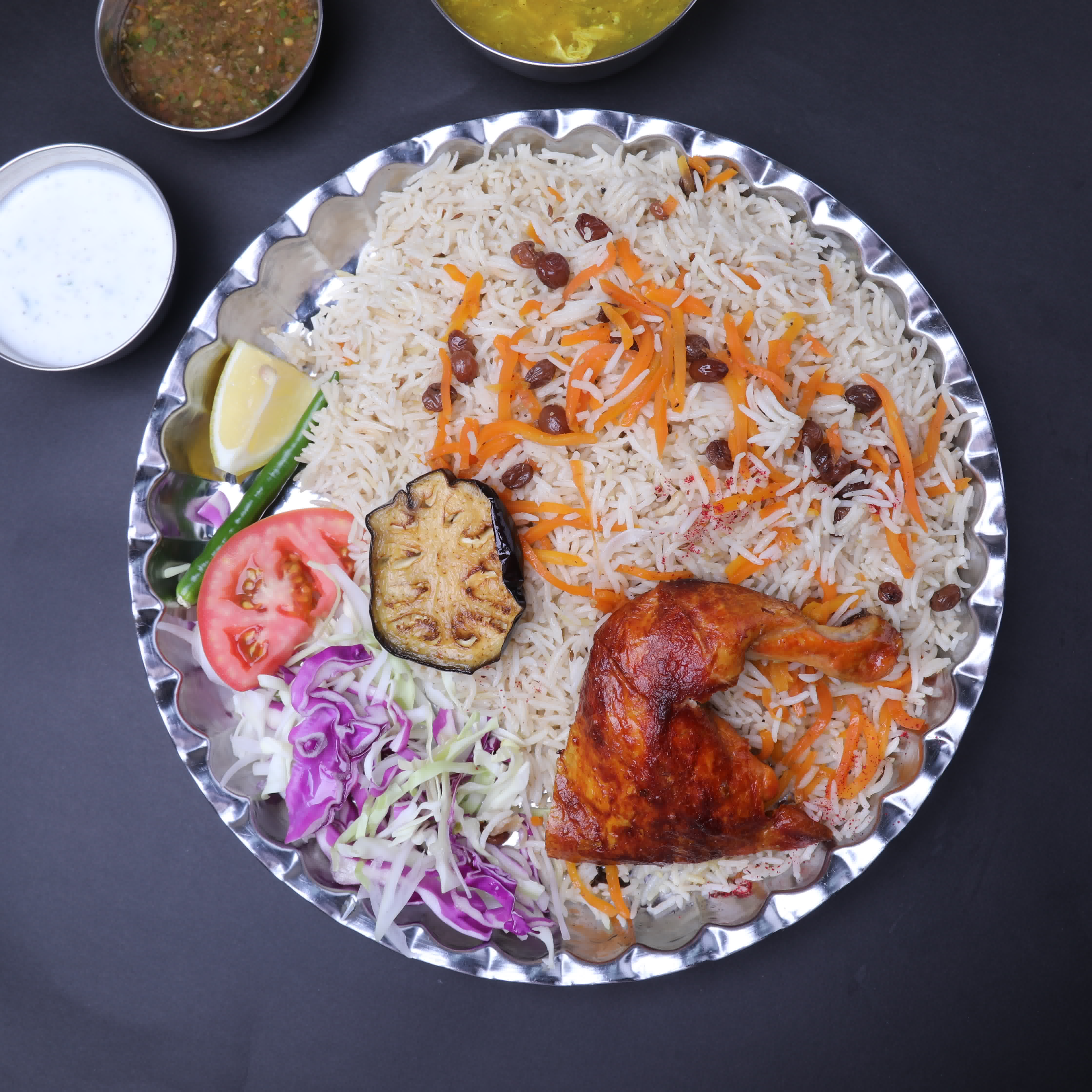 Quarter Grill Chicken leg piece + Rice